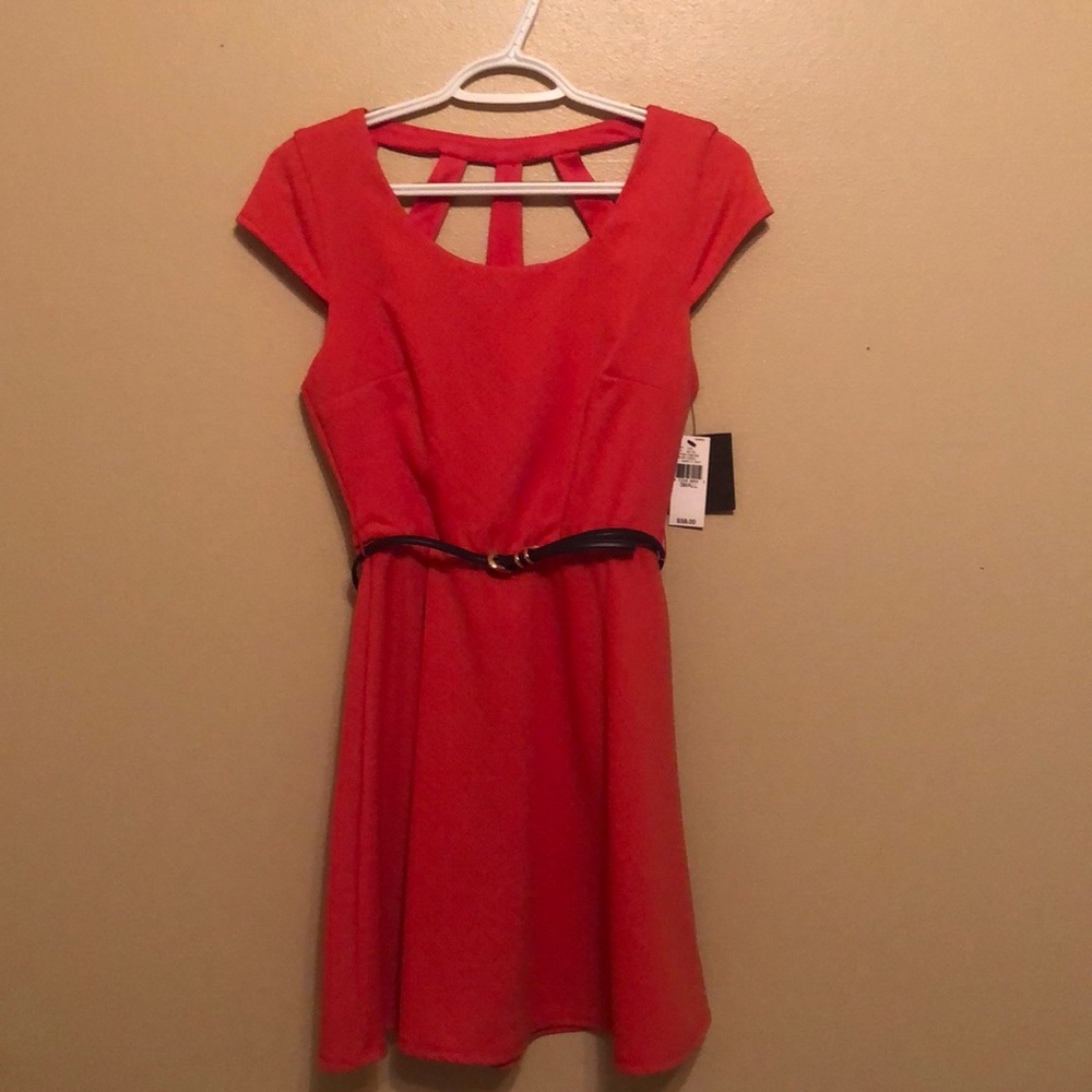 IZ Byer coral dress